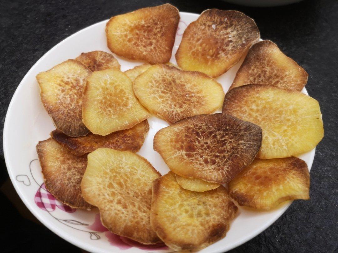 我又去试了次烤箱红薯片