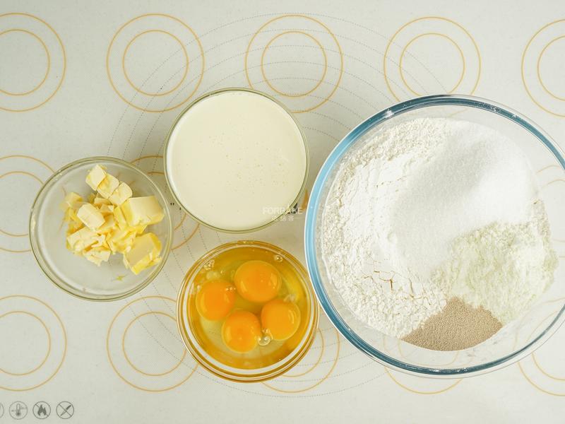 纯奶手撕吐司的做法 步骤1