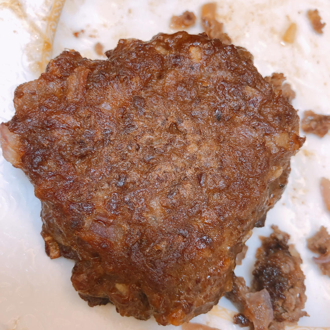 汉堡的牛肉馅