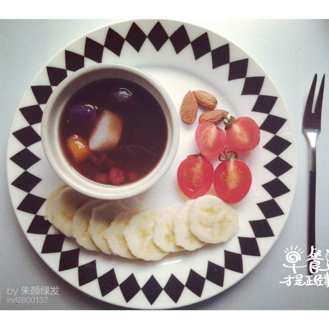 芋圆红豆汤