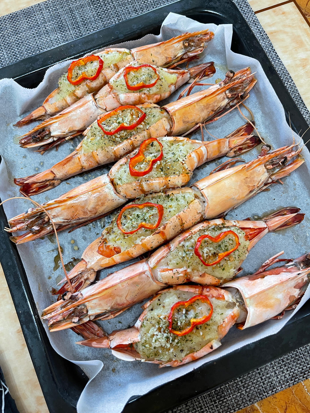 芝士焗大虾🦐巨型黑虎虾|年夜饭|宴客菜