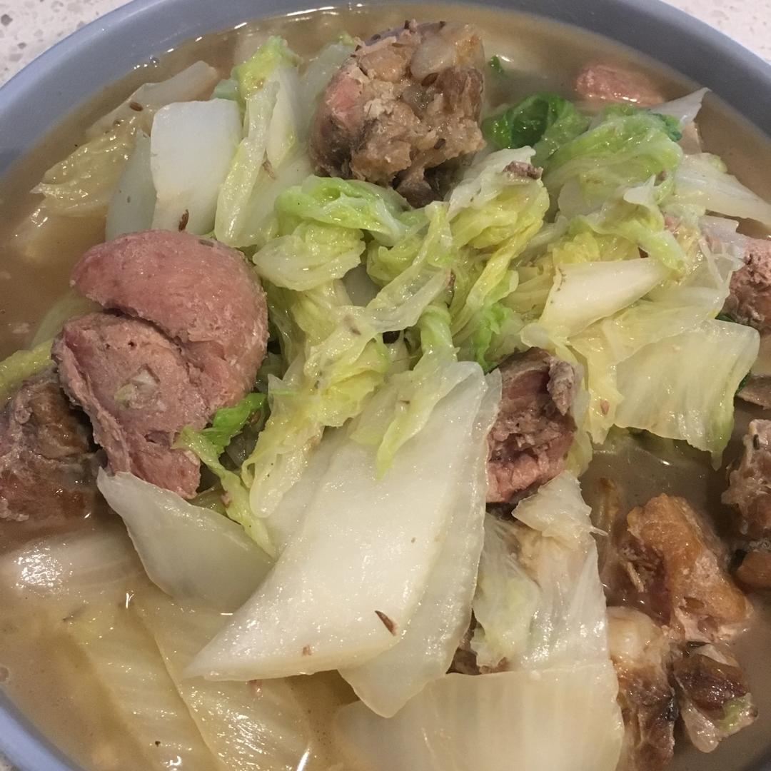 炊烟袅袅tina做的排骨炖大白菜