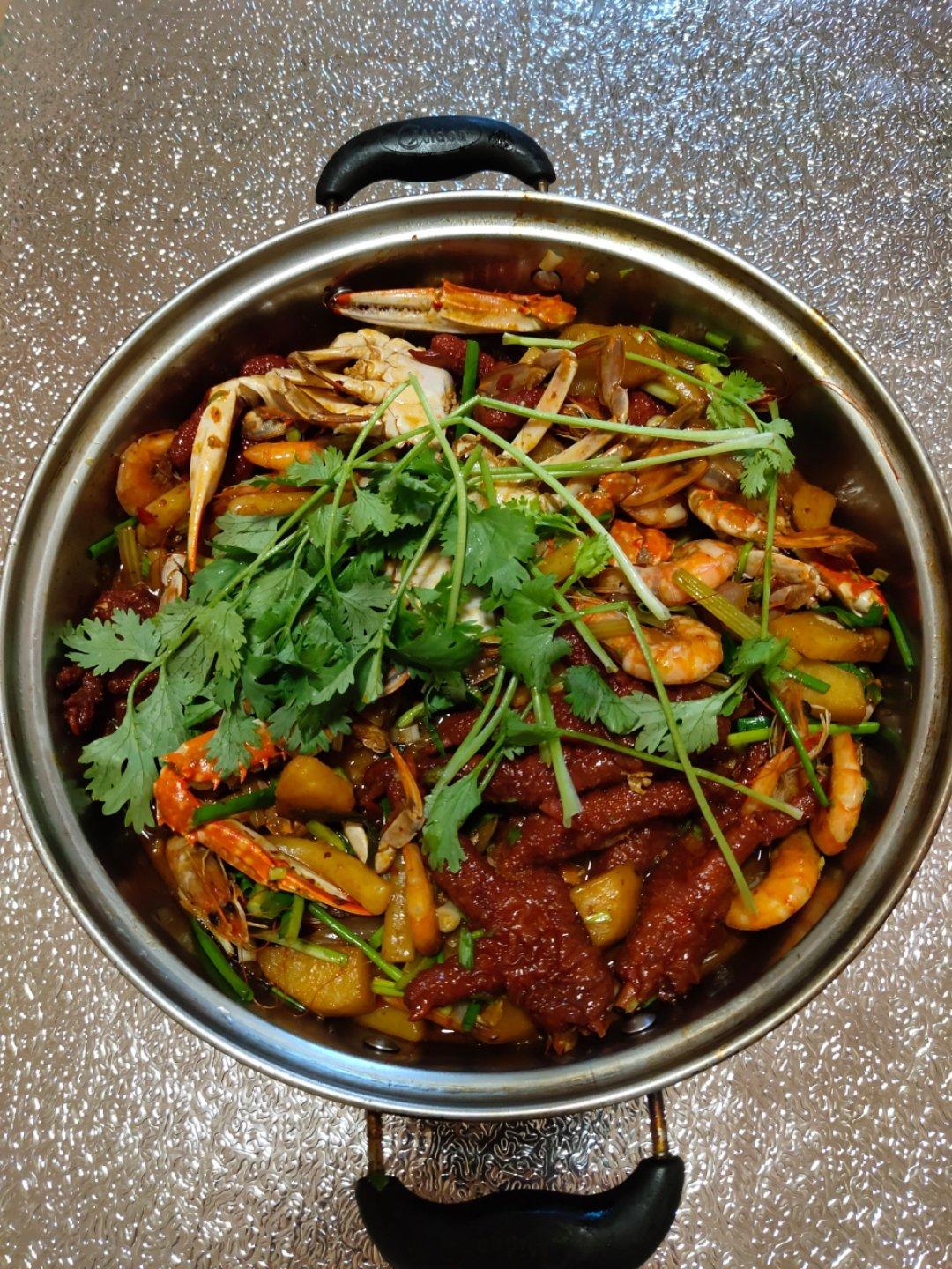 蟹肉煲