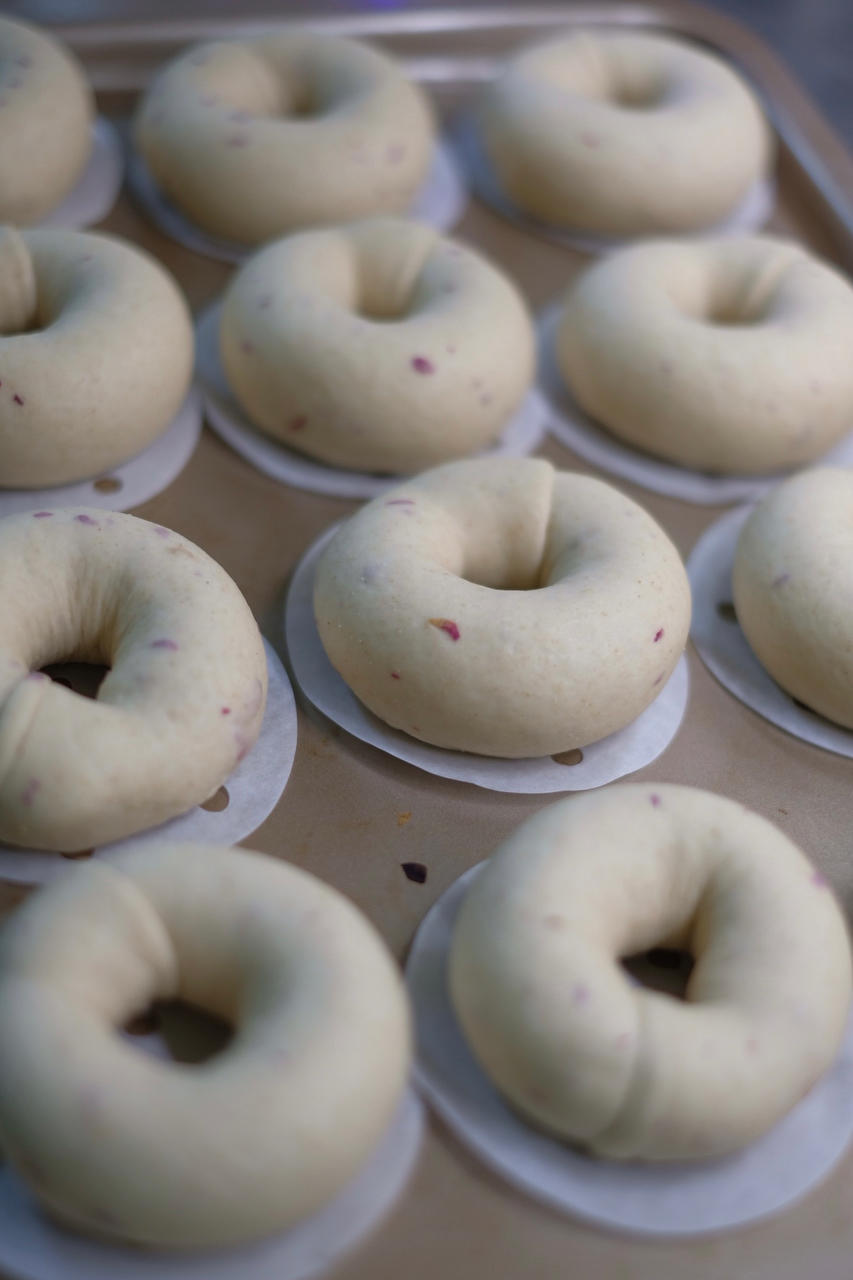 玫瑰乳酪贝果「黑糖玫瑰贝果」