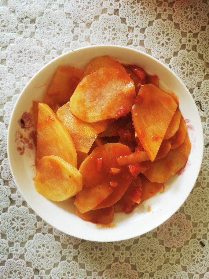 番茄土豆片【开胃下饭的素菜】