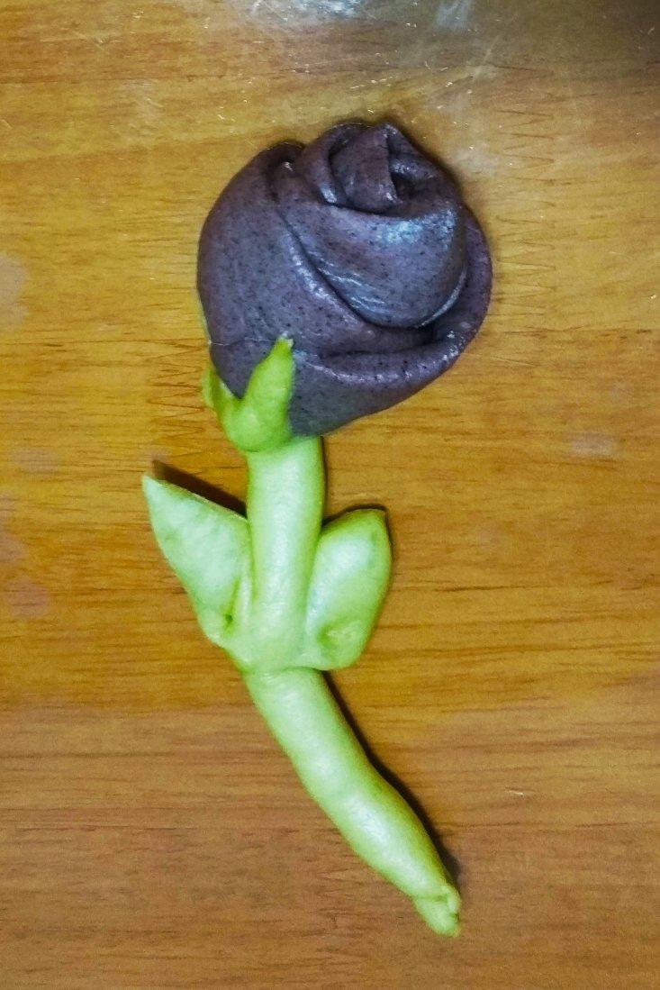 玫瑰花馒头