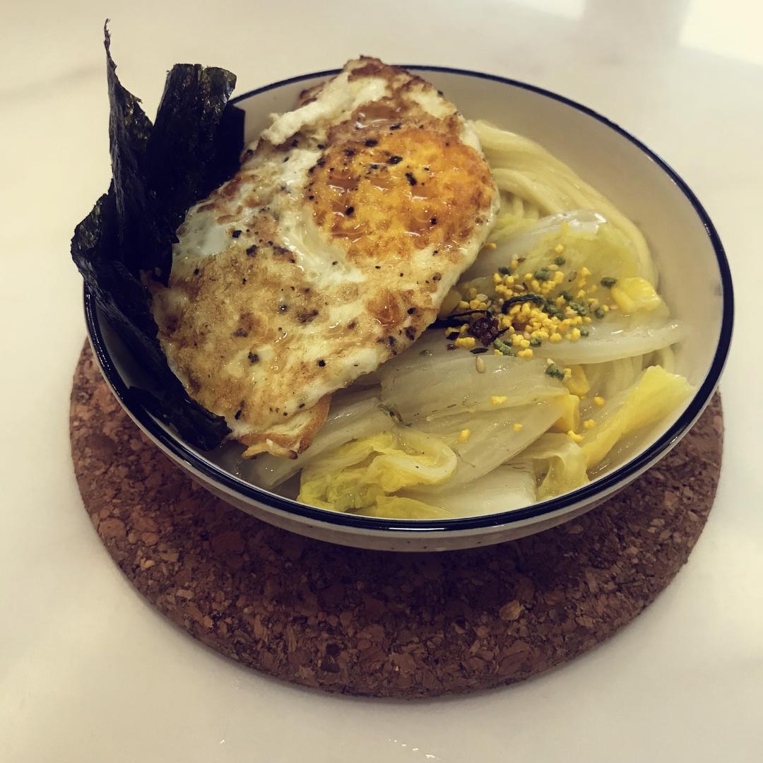 青菜鸡蛋面
