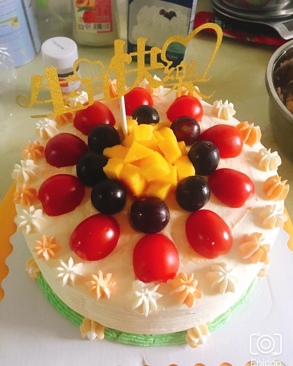 涵妞麻麻_做的水果奶油【生日蛋糕】