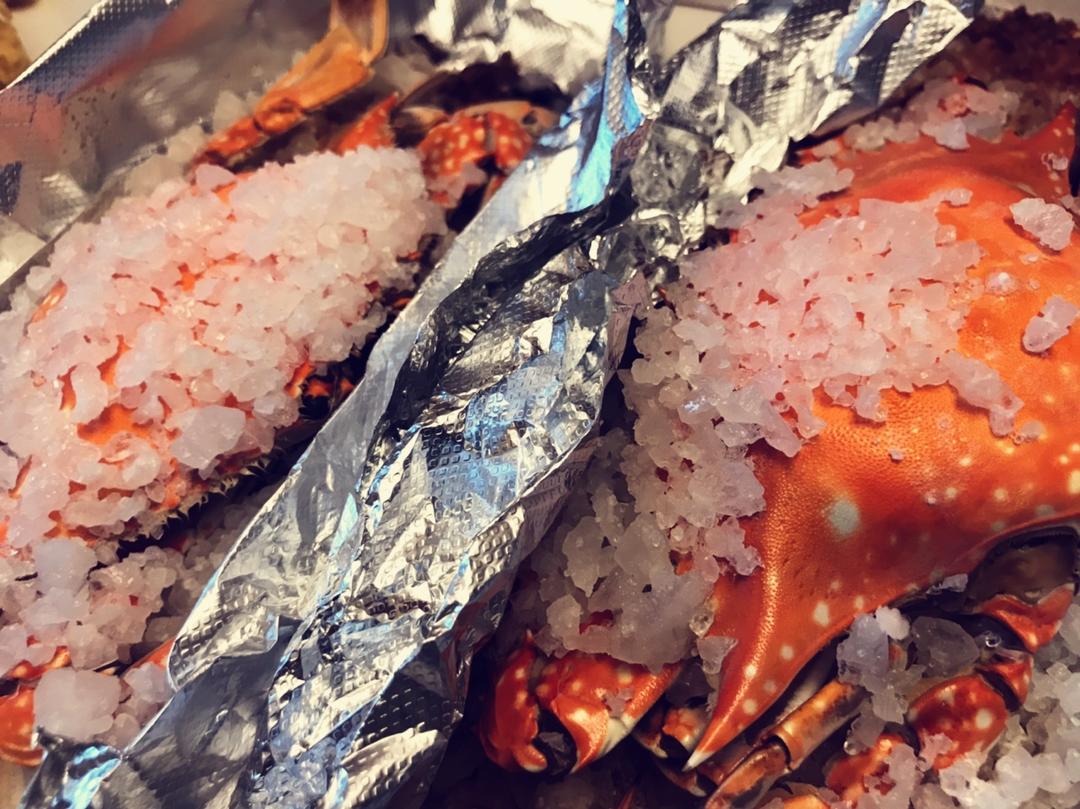 盐烤蟹（省盐省事儿烤箱版）