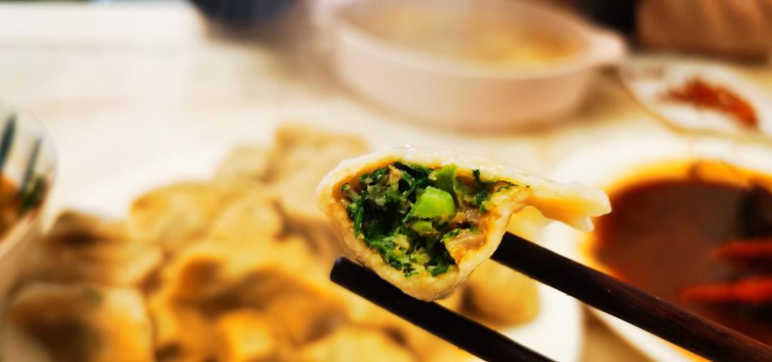 荠荠菜猪肉饺子
