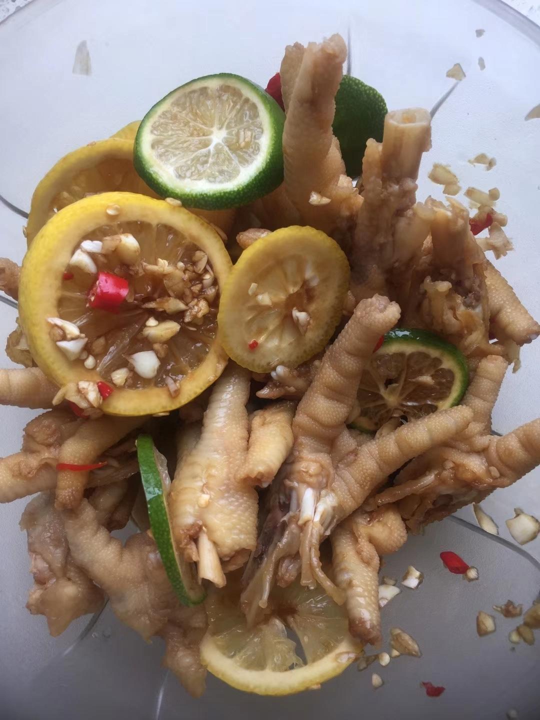 柠檬香菜凉拌鸡爪