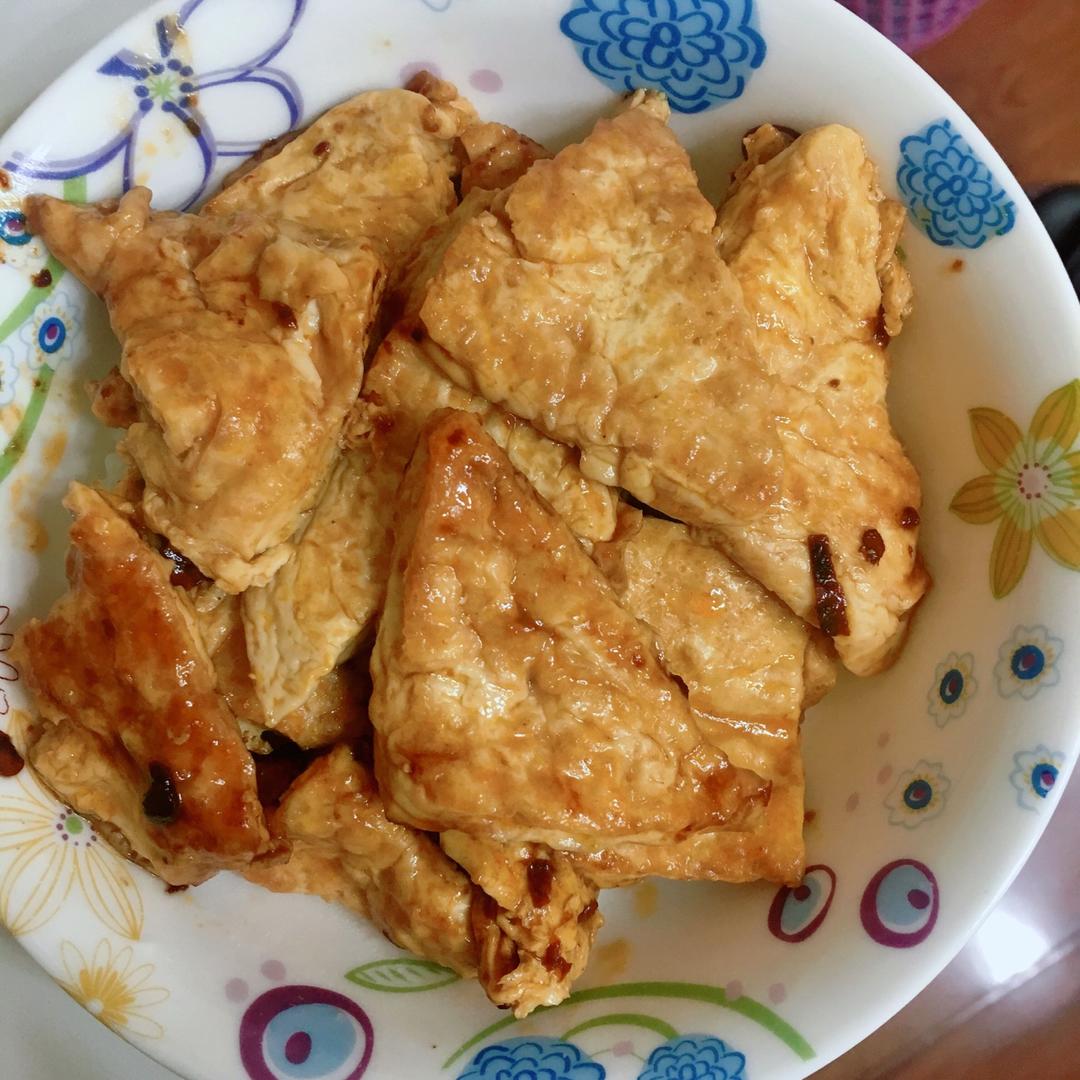 焖煎豆腐