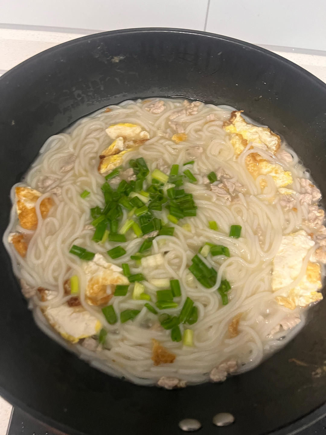 江西米粉的N种吃法：第三篇--鸡蛋瘦肉汤粉