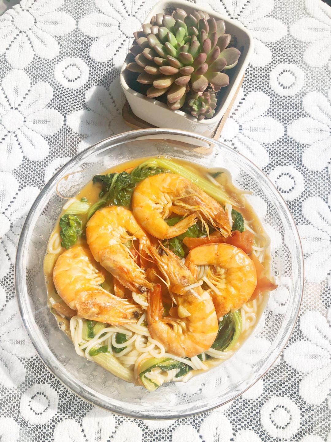 江西米粉豪华版-减脂也要美味-茄汁鲜虾粉