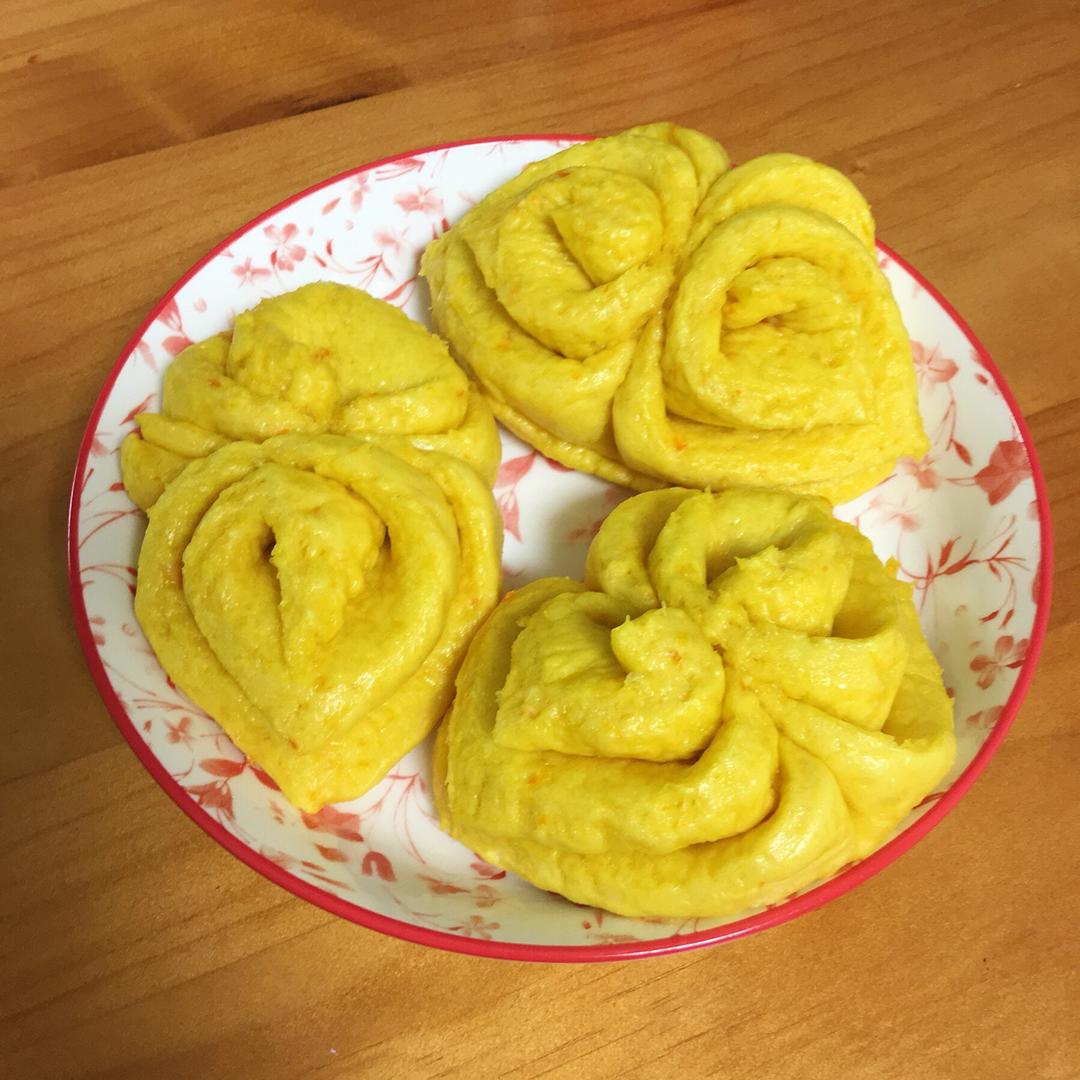 南瓜花卷馒头