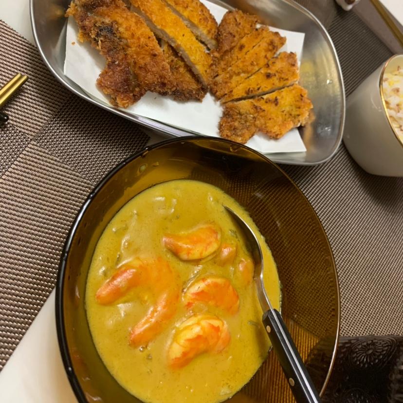 黄金泰式咖喱虾🦐