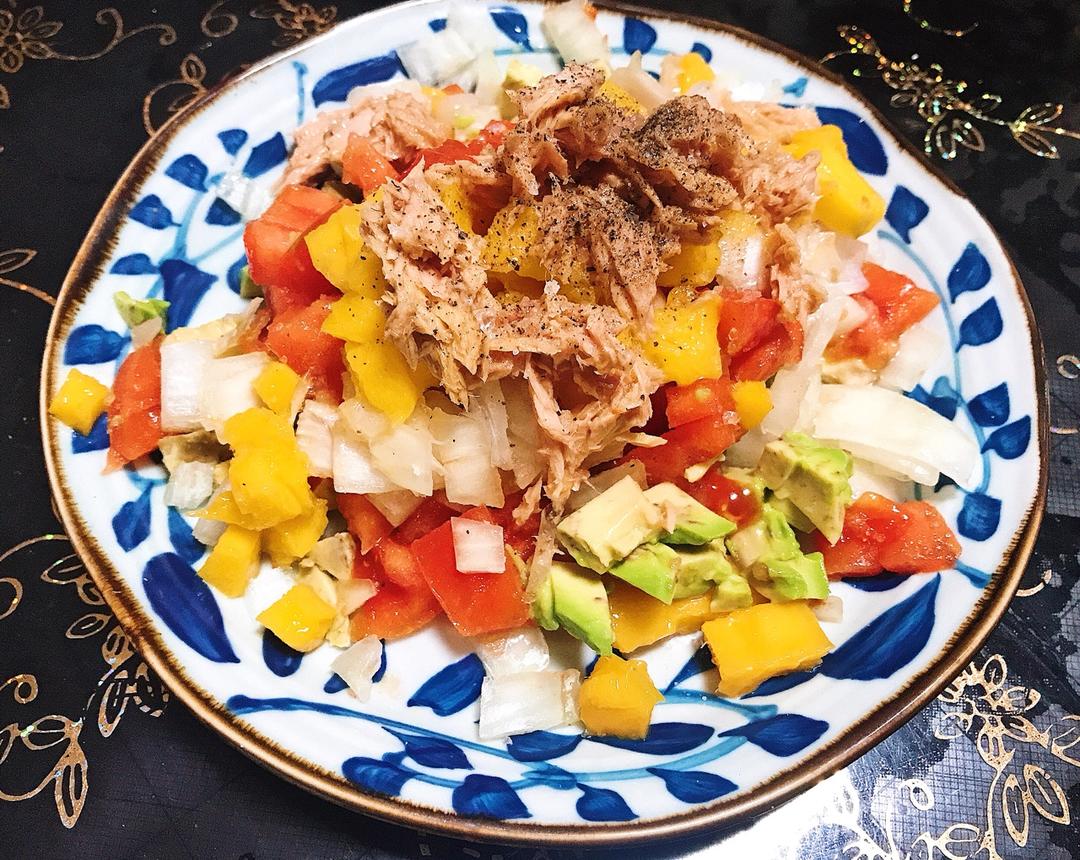 清爽开胃又低卡- 墨西哥牛油果莎莎酱 Mexican Avocado Salsa