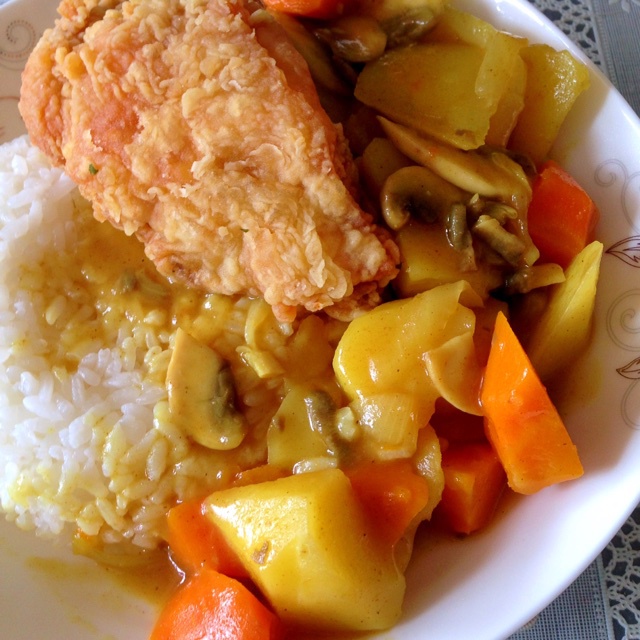 咖喱鸡饭