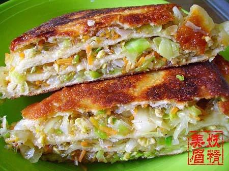 素馅烙饼的做法