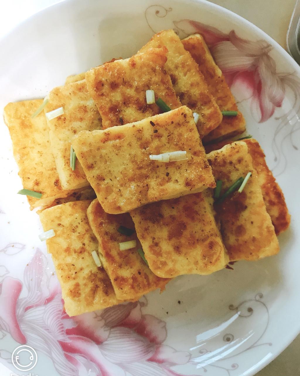 鸢尾小记做的鸡蛋煎豆腐