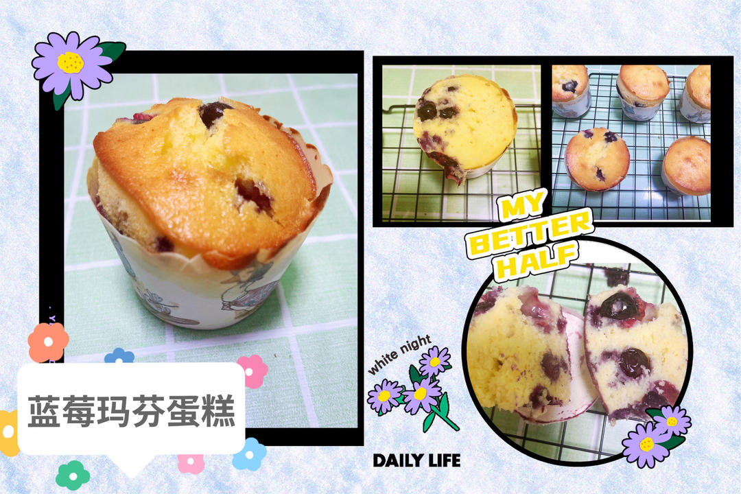 蓝莓玛芬蛋糕 Blueberry Muffin