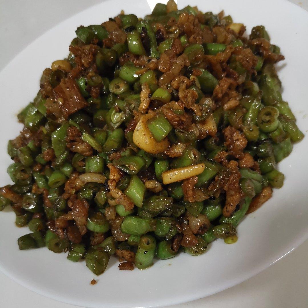 肉沫豆角下饭菜