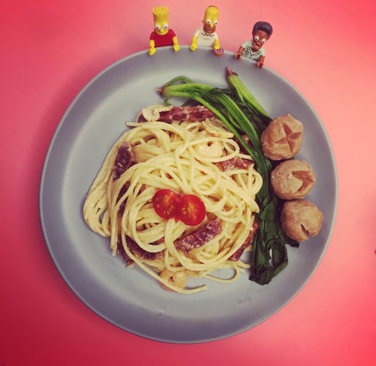超简单的奶汁培根意面Carbonara
