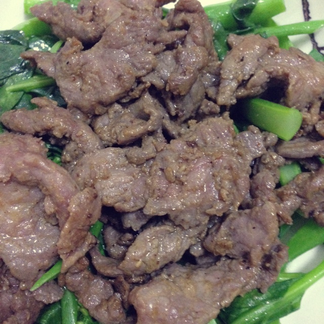潮汕菜--芥蓝炒牛肉