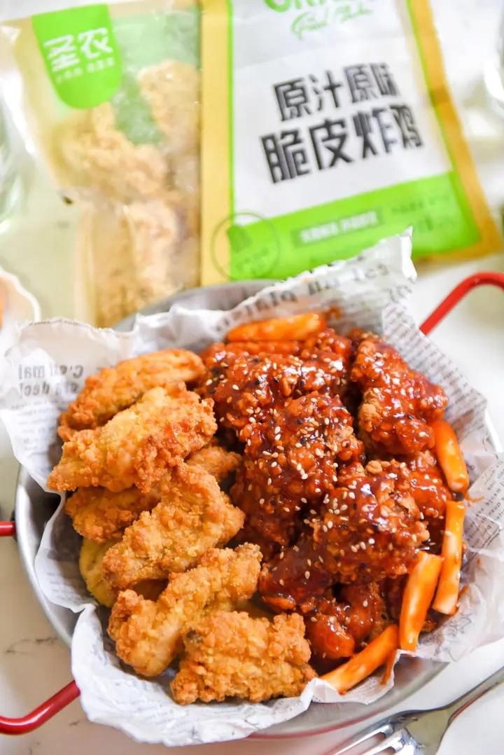 双拼年糕炸鸡