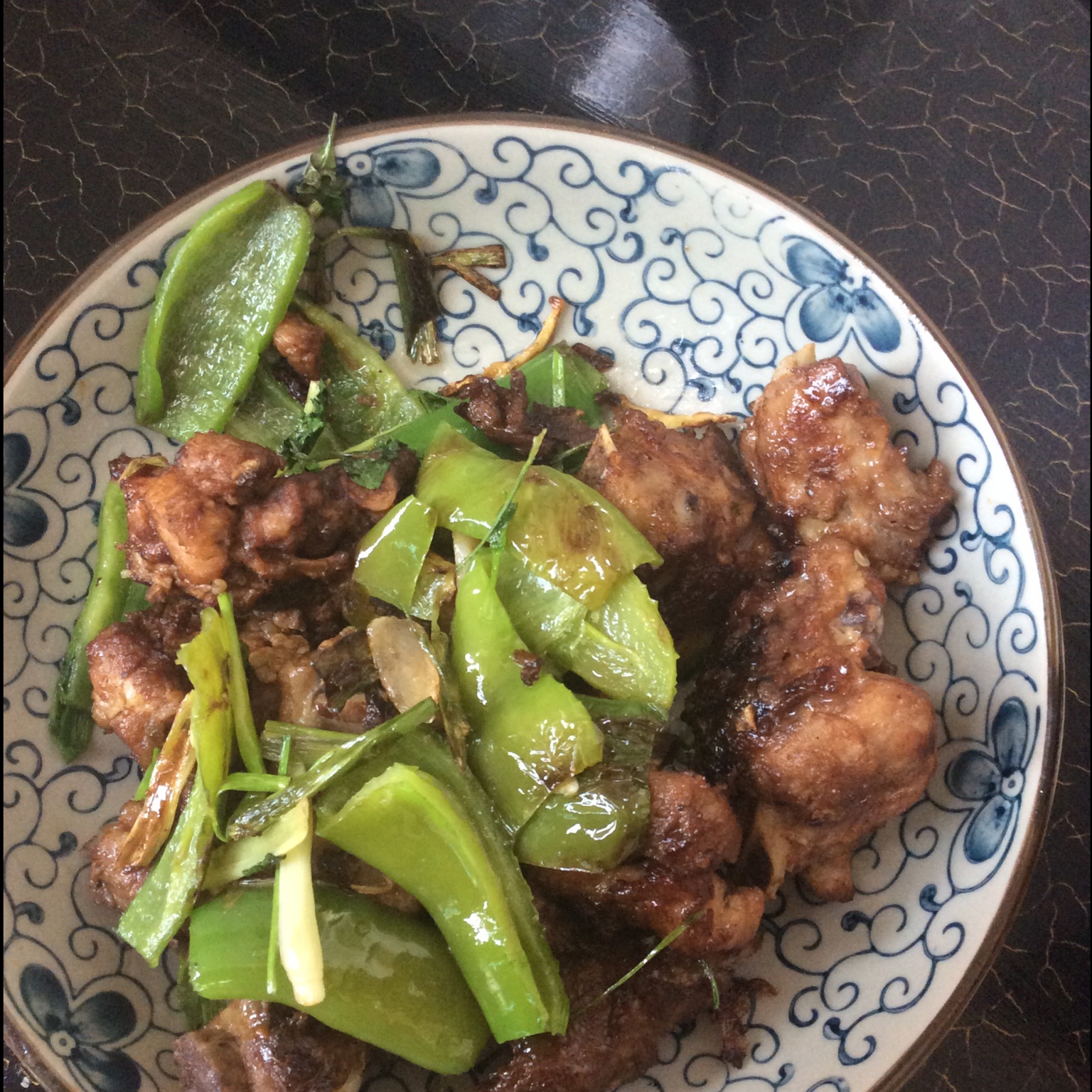 双椒煎排骨