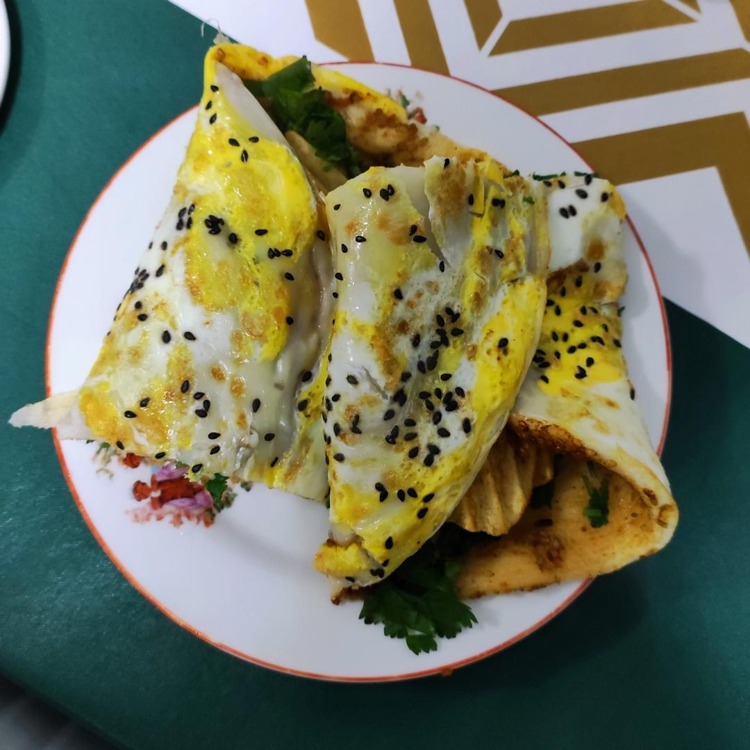 秒杀早餐摊不破皮大煎饼，步骤超详细