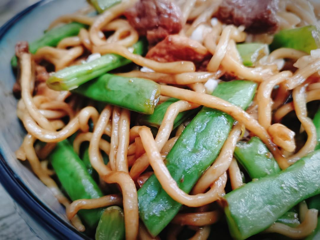 豆角焖面的做法