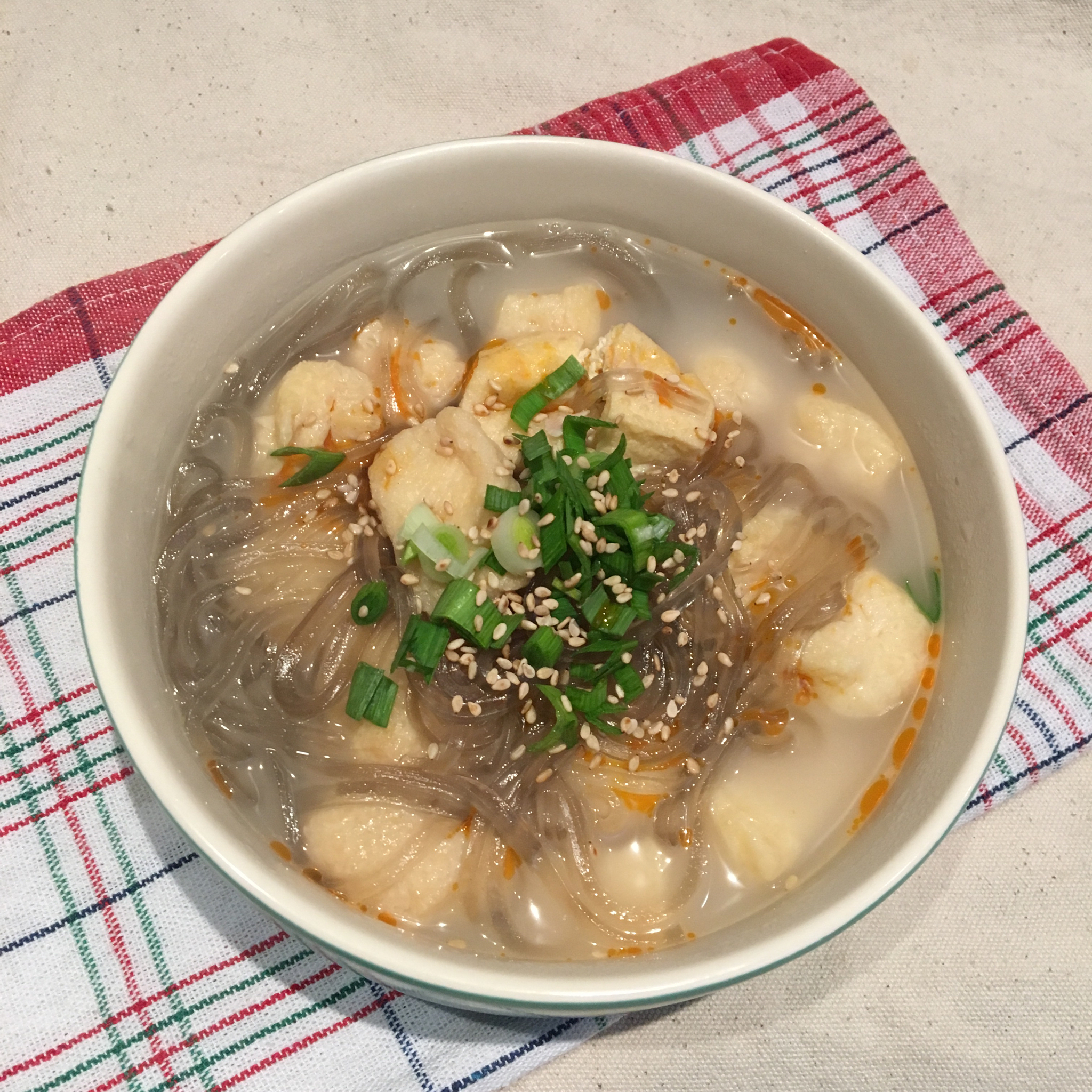 右右-16做的油豆腐细粉汤