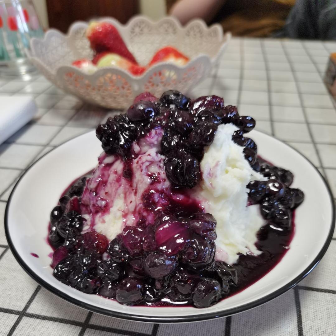 超级简单的蓝莓山药