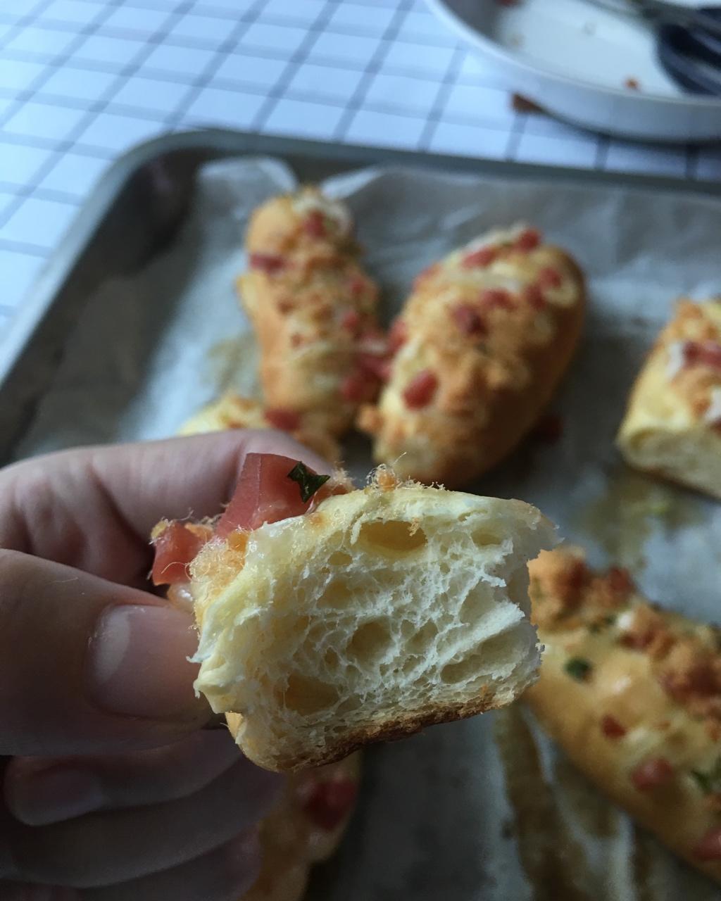 香葱火腿肉松面包