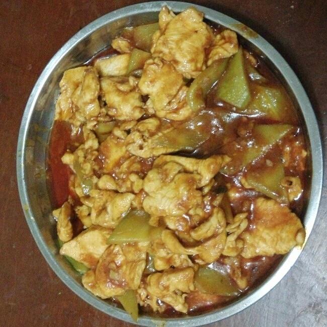 番茄鸡肉片的做法