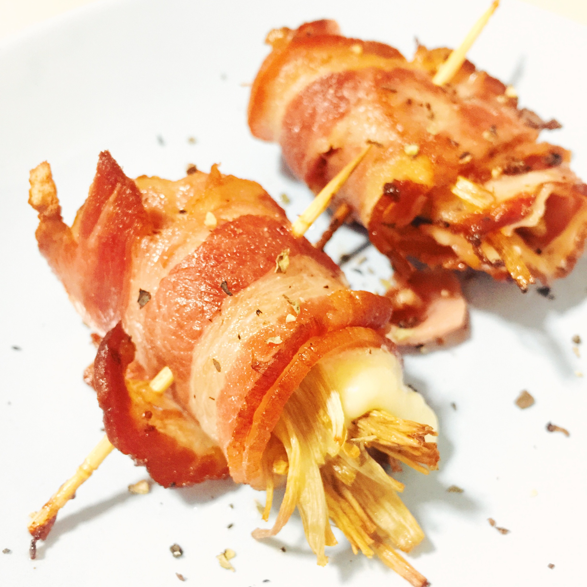 芝士金针菇培根卷