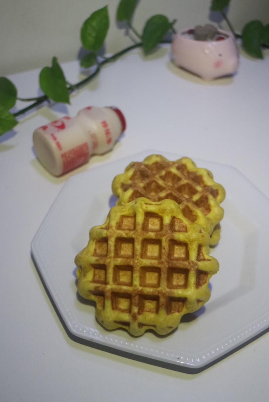 南瓜蜜豆华夫饼