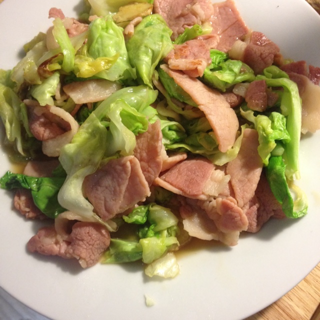 maydorome做的培根手撕包菜