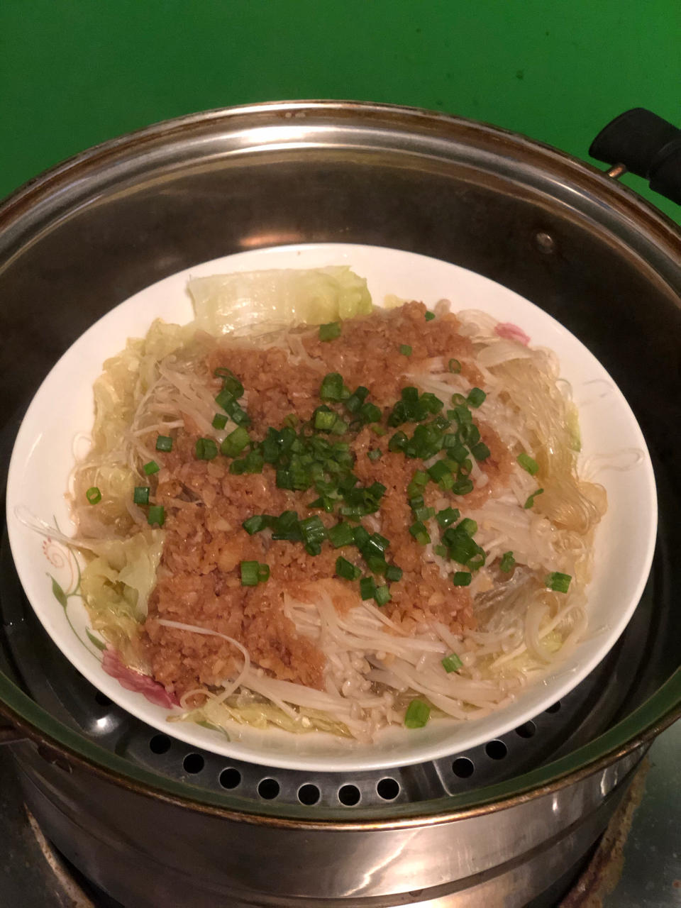 懒人下饭神器，蒜蓉蒸粉丝金针菇娃娃菜