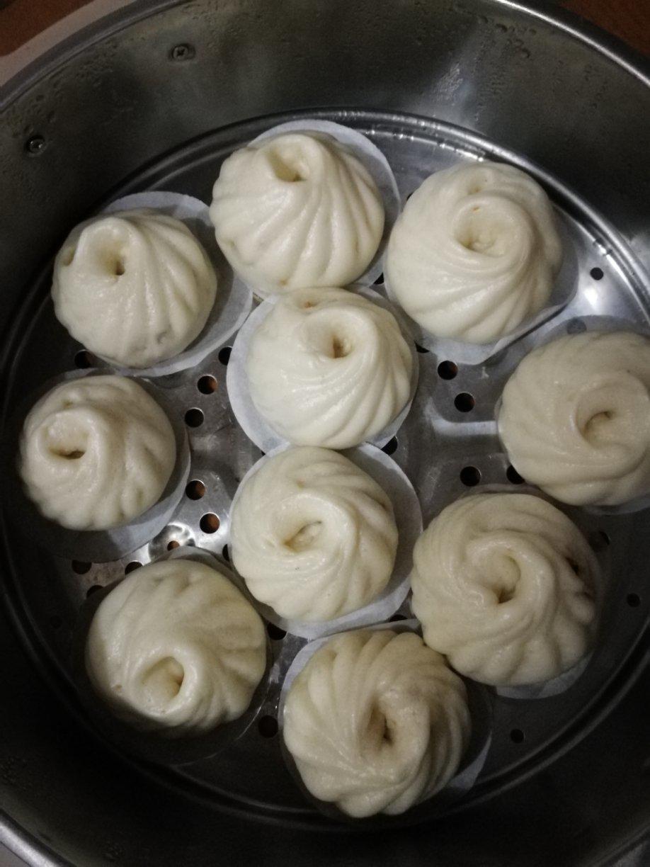 红萝卜圆白菜素菜包子（一次性发酵，附视频）