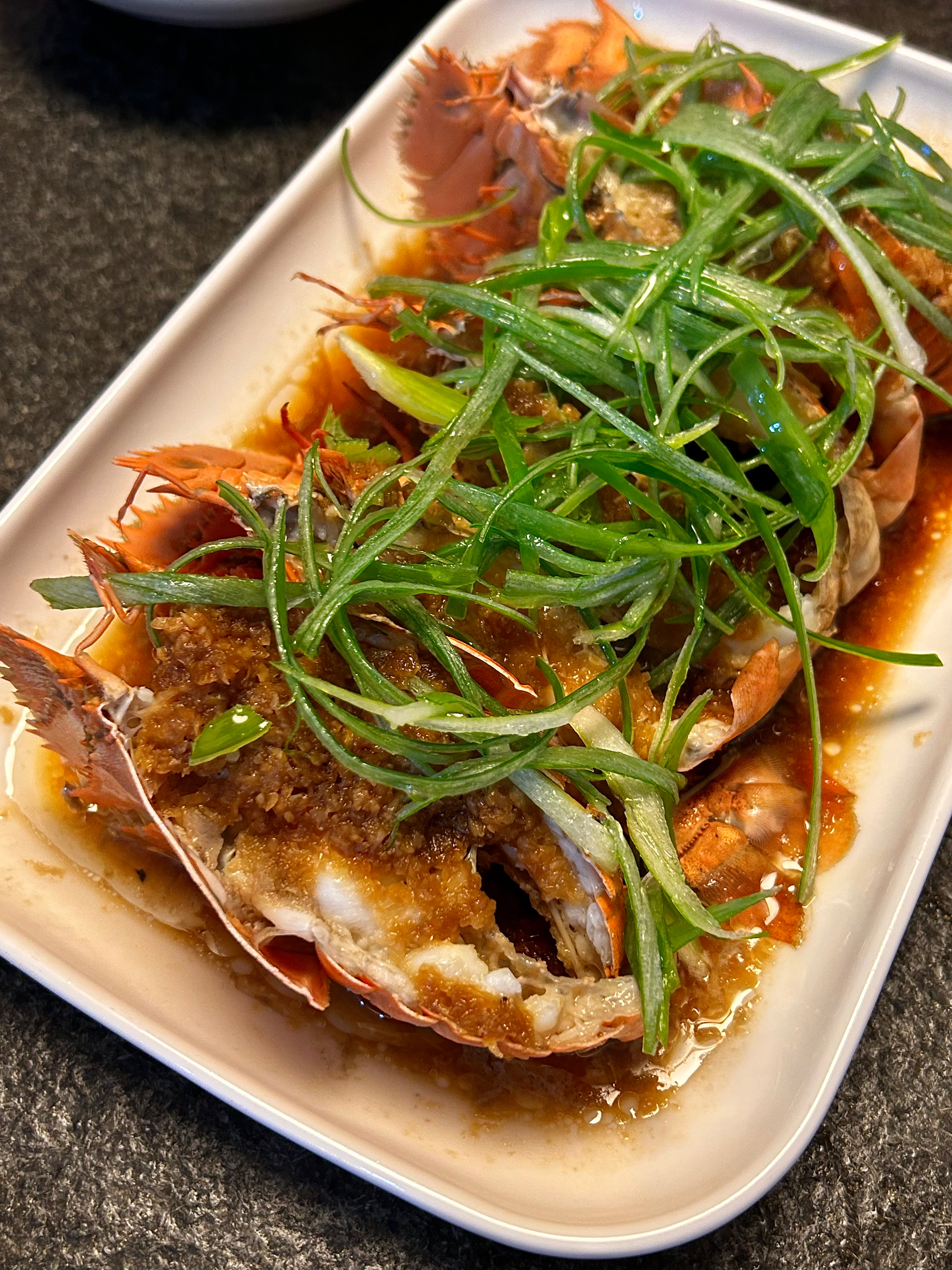 清蒸蒜香琵琶虾 Steamed Garlic Bay Lobster