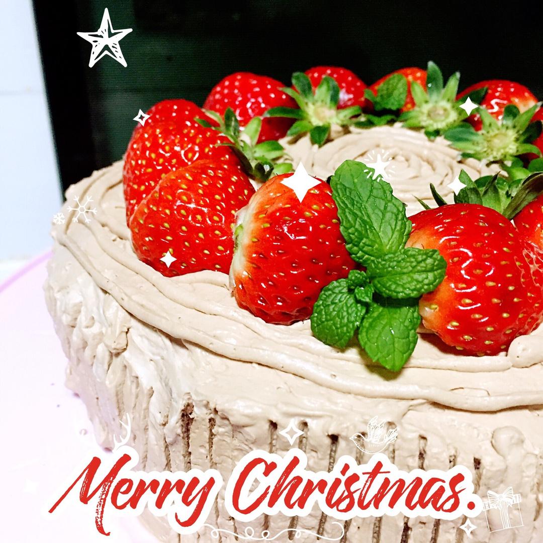 巧克力漩涡树桩蛋糕