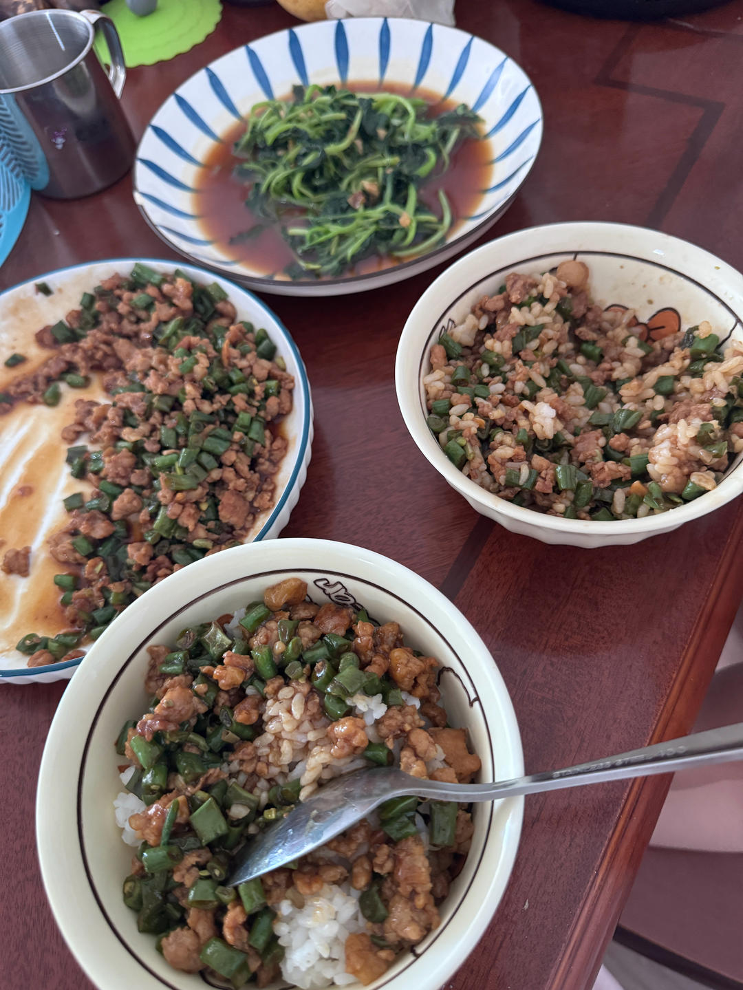 一道很费米饭的菜，肉沫豇豆