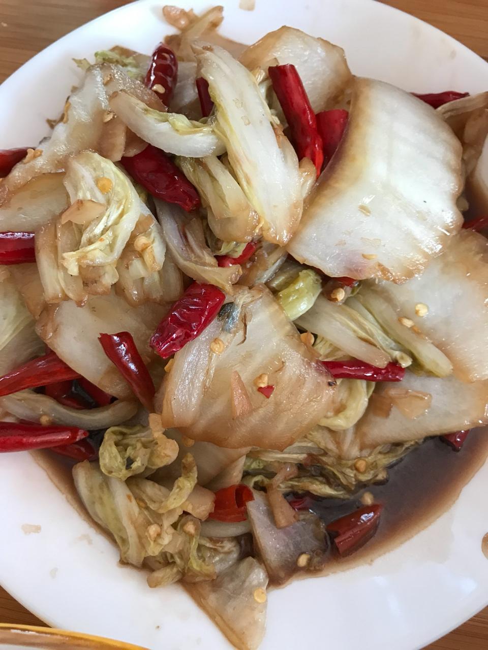 酸辣白菜-新手下厨 Spicy Sour Cabbage