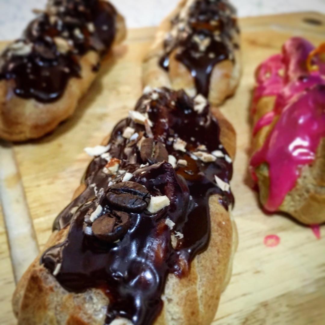 （视频菜谱）手指泡芙 Éclair／闪电泡芙
