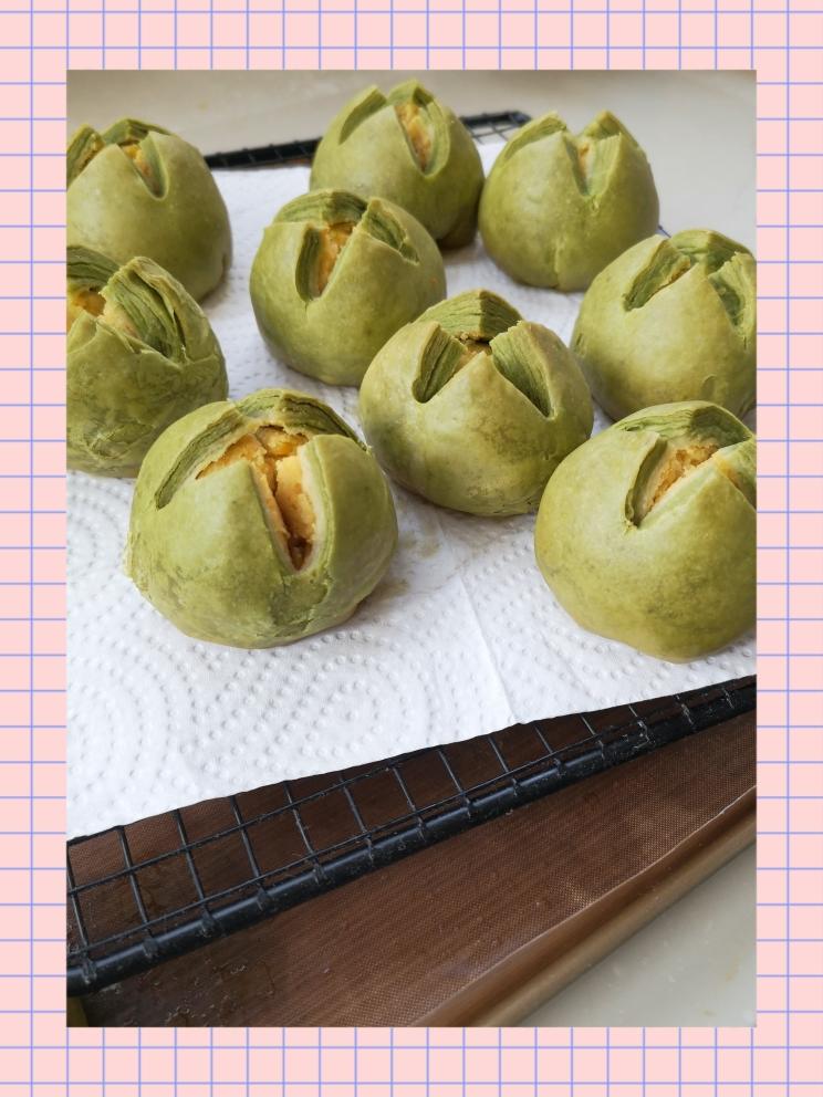 荷花茶香绿豆酥