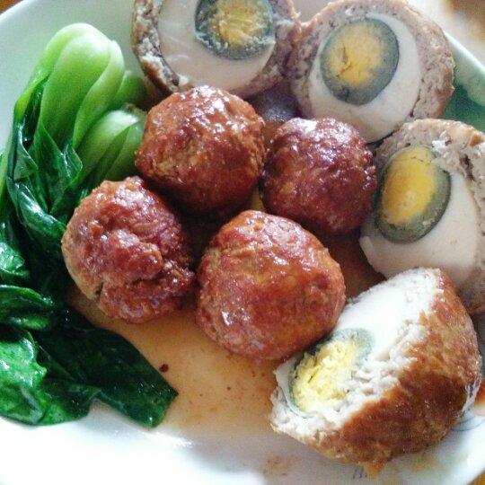 一朵常开不败花做的红烧狮子头