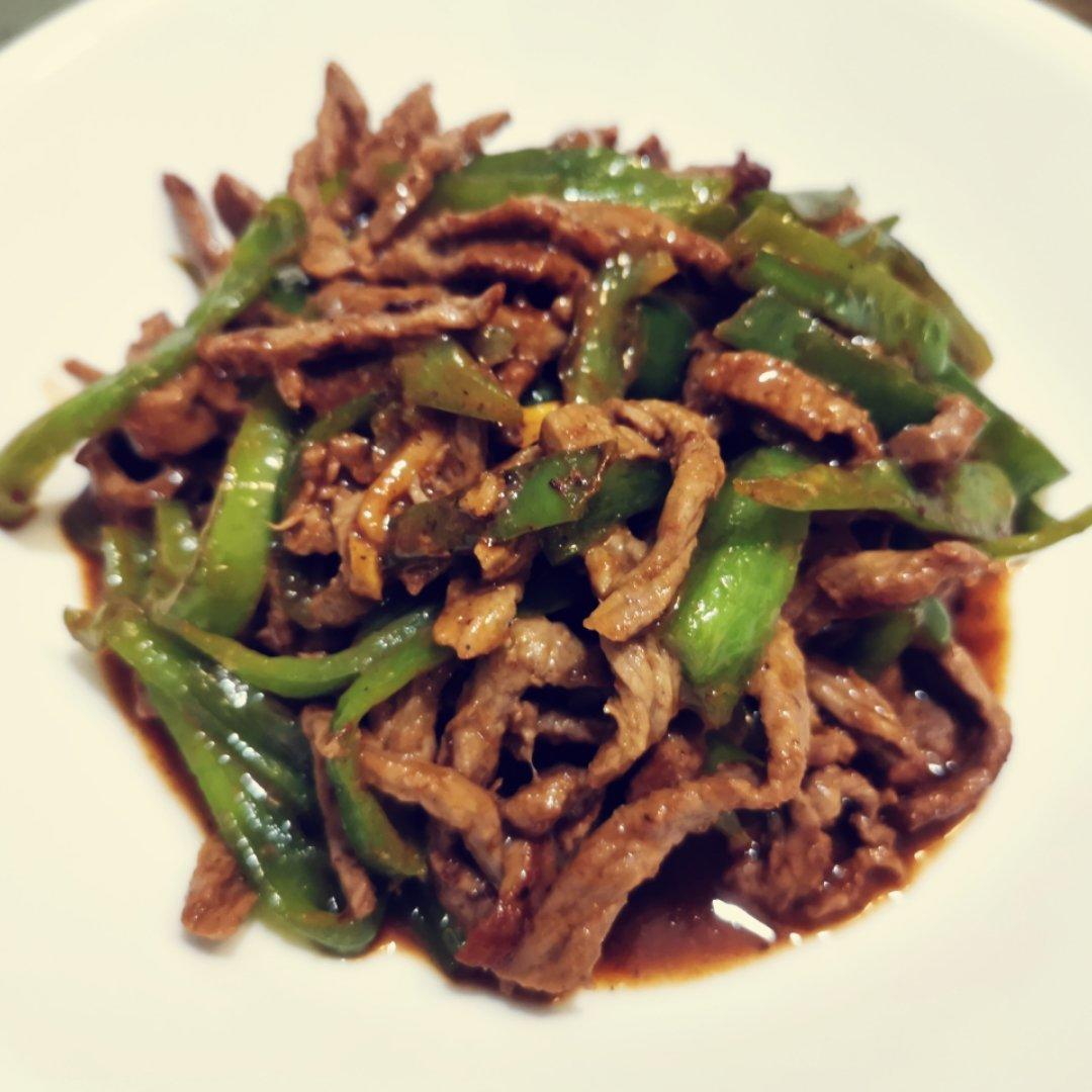 双椒炒牛柳