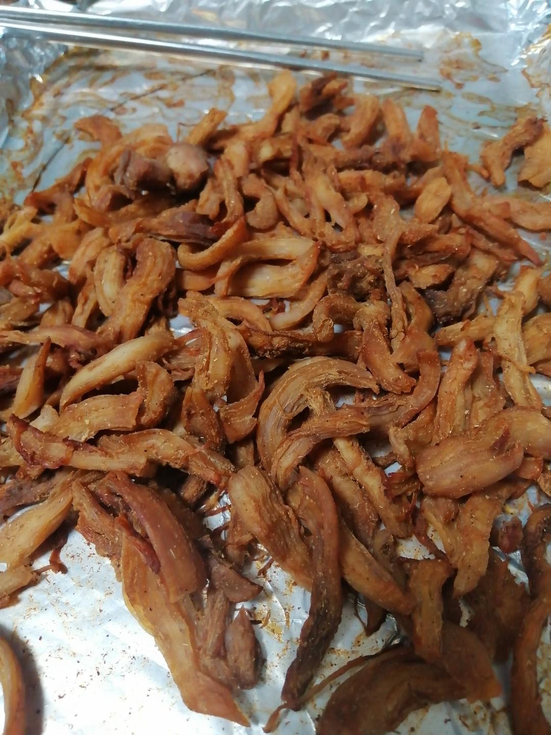 五香孜然烤鸡胸肉丝干（减肥零食）